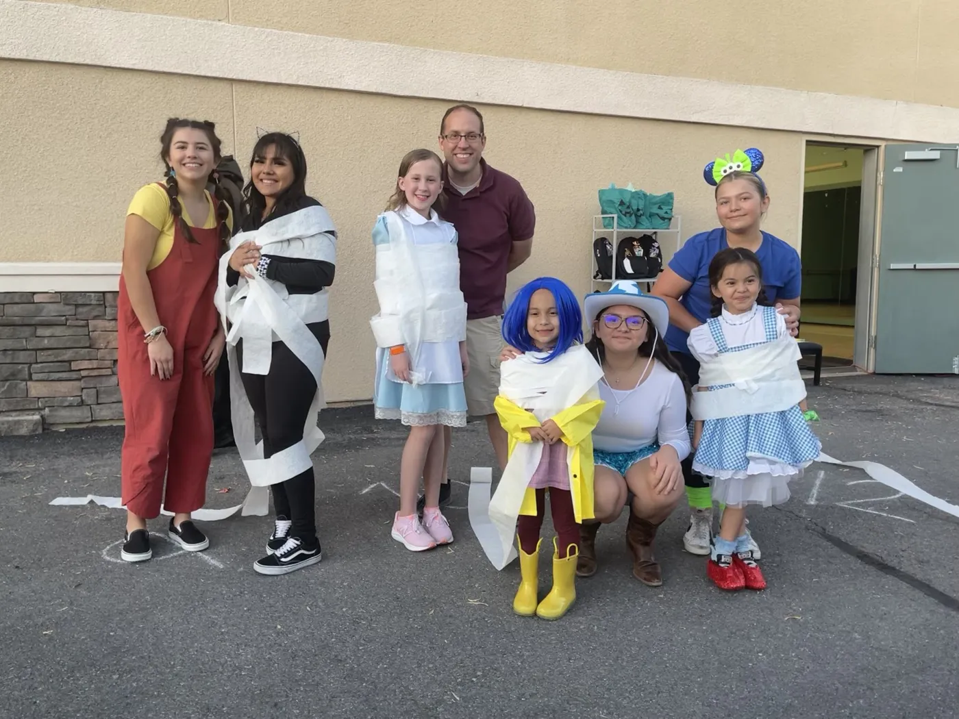 Families at The Movement Halloween trunk or treat